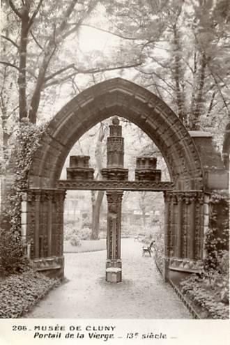 France - Paris, Cluny Museum, 13th Century Gate of the Virgin