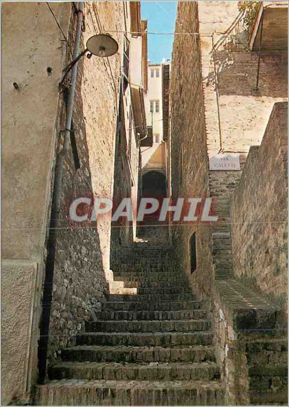 Postcard Modern Spello (Hispellum) Rue de Scalelle