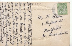 Family History Postcard - Bower - Hadfield - Manchester - Ref 1894A