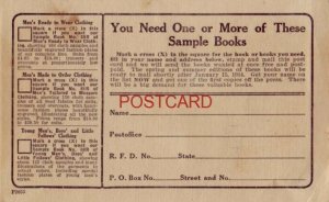 X FOR THE SAMPLE BOOKS YOU NEED, SEARS WILL MAIL SHORTLY AFTER JAN 15, 1914