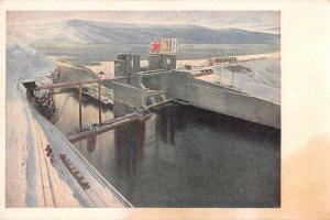 Tuloma Russia Power Station in the Arctic Antique Postcard J78015