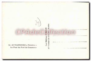 Old Postcard Douarnenez Finistere Harbor Bridge Commercial