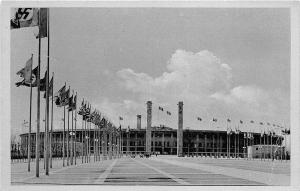 B13466 Stade Estade Stadium Sport Football Olympischer Stadion flags