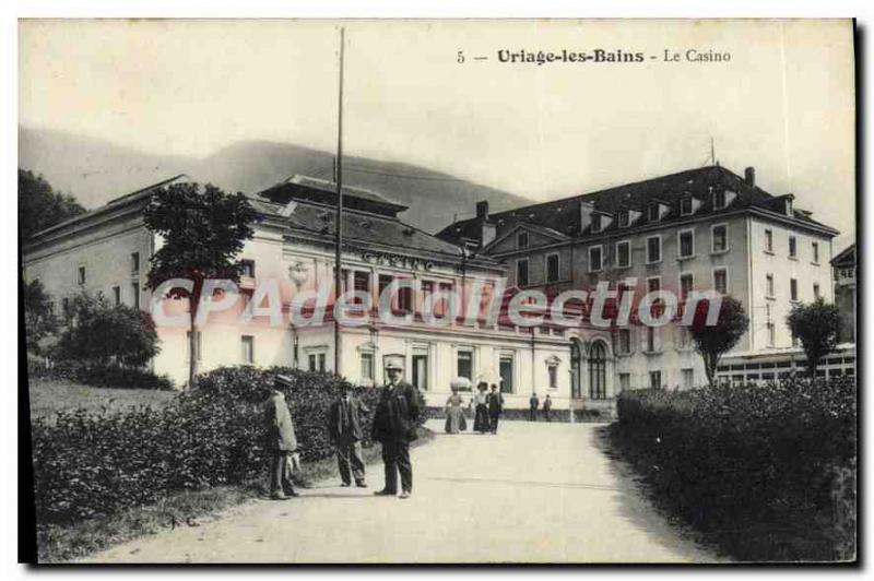 Old Postcard Uriage Les Bains Casino