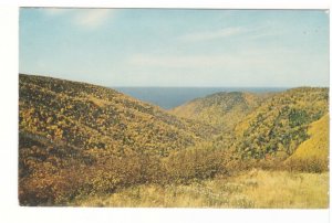 Fall Colours From MacKenzie Mountain, Cape Breton NS, Vintage Chrome Postcard