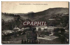 Uriage les Bains - Generale view of the Station Old Postcard (tennis)