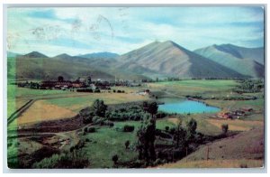 1954 Sun Valley America's Foremost Year Sport System Round Boise Idaho Postcard