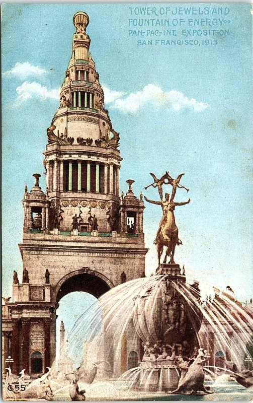 1915 SAN FRANCISCO CALIF PAN PACIFIC EXPOSITION PALACE JEWELS POSTCARD 41-77