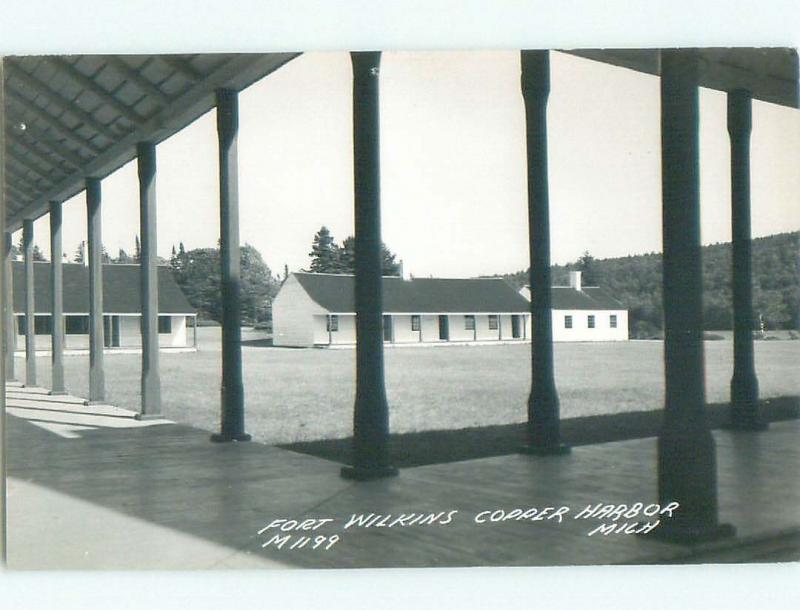 Pre-1950 rppc NICE VIEW Copper Harbor - Grant Township Michigan MI W0151