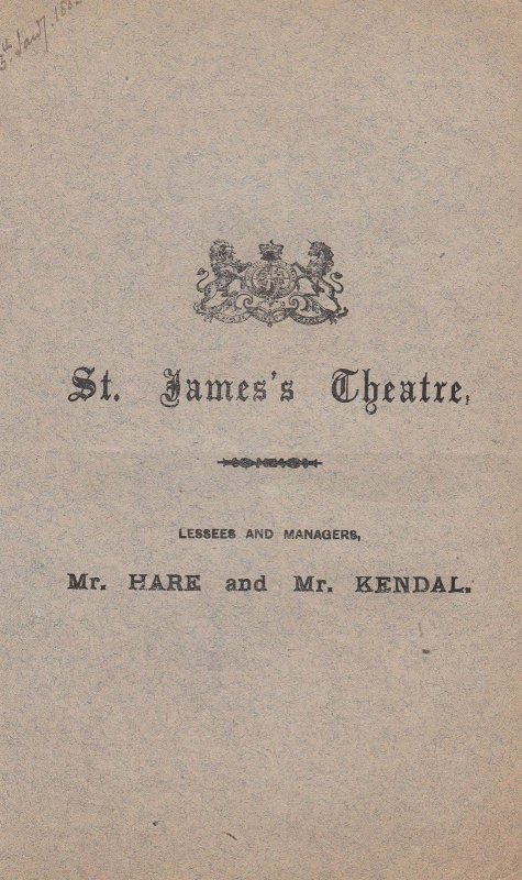 Impulse BC Stephenson Drama St James London Antique Theatre Programme