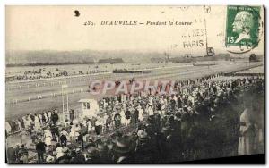 Old Postcard Horse Riding Equestrian Deauville During the race