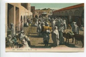 425813 ALGERIA BISKRA market view Vintage LL postcard