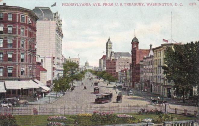 Washington D C Trolleys On Pennsylvania Avenue