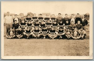 NEW JERSEY FOOTBALL TEAM ANTIQUE REAL PHOTO POSTCARD RPPC