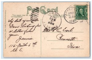 1907 Union Passenger Station Exterior Scene Cedar Rapids Iowa IA Posted Postcard