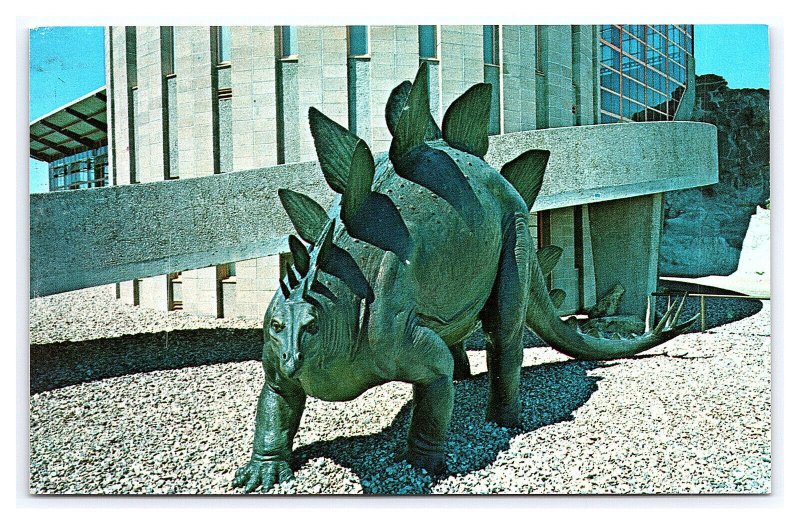Stegosaurus Dinosaur National Monument Quarry Visitor Center Utah Postcard 