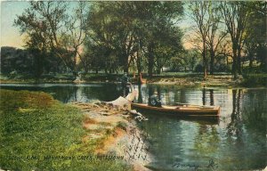 1907 Scene Manatawny Creek Pottstown Pennsylvania Postcard Rotograph 12450