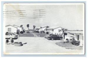 1952 Oceanside Cottages Cars Daytona Beach Florida FL Posted Vintage Postcard