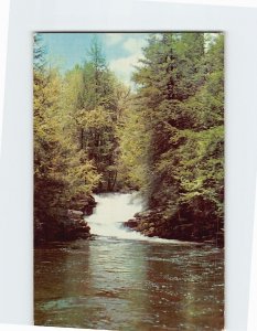 Postcard 3rd Falls (Manitou) at Winona Five Falls Bushkill Pennsylvania USA