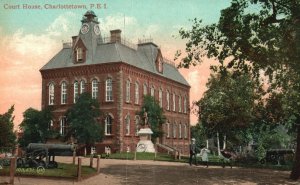 Vintage Postcard Court House Historic Building Landmark Charlottetown Canada