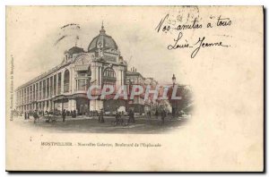 Old Postcard Montpellier New Galleries Esplanade Boulevard