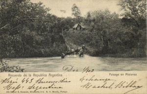 argentina, Paisage en Misiones (1903) Postcard