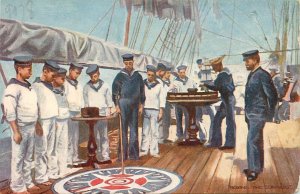 Tuck Postcard Hearts Of Oak 9078 Boxing the Compass British Navy