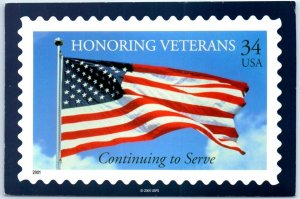 Postcard - Honoring Veterans, Continuing to Serve - United States Postal Service