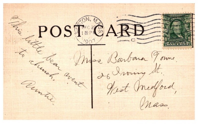 Bears walking to Church