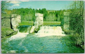 Postcard Orangeville Ontario c1960s Cataract Falls Dufferin County