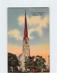 Postcard St. Matthews Lutheran Church, Charleston, South Carolina