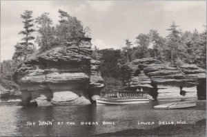 RPPC Postcard The Dawn at the Sugar Bowl Lower Dells WI