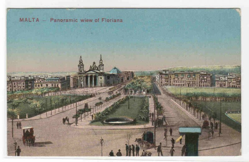 Panorama Floriana Malta 1910c postcard