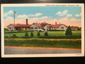 Vintage Postcard 1938 United States Indian Hospital Claremore Oklahoma