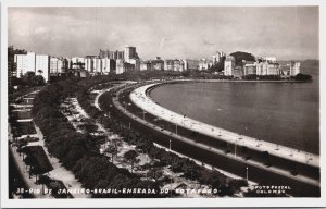 Brazil Rio de Janeiro Enseada Do Botafogo Vintage RPPC C116