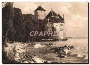 Chateau de Chillon - Switzerland - Time d & # 39orage - Old Postcard