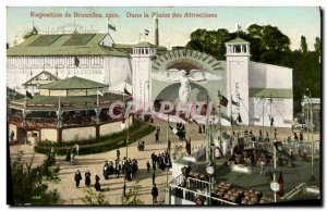 Old Postcard From Brussels Exhibition 1910 in La Plaine Des Sights