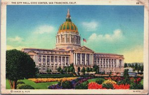 The City Hall Civic Center San Francisco California Linen C178