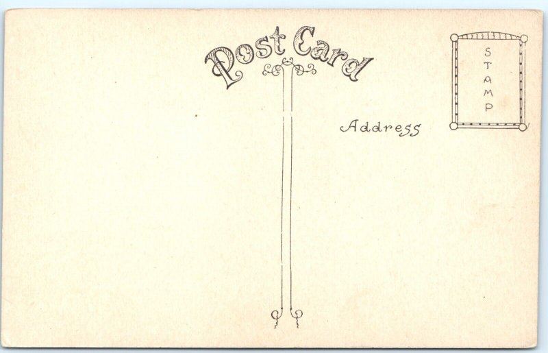 c1900s Pismo, Cal. Cable Bridge Shell Beach Postcard CA Cliff Horse Carriage A87