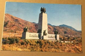 VINTAGE 1961 USED  POSTCARD - THIS IS THE PLACE MONUMENT, SALT LAKE CITY, UTAH