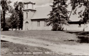 Anglican Church Moosomin Saskatchewan c1963 Maryfield SK Cancel RP Postcard H29