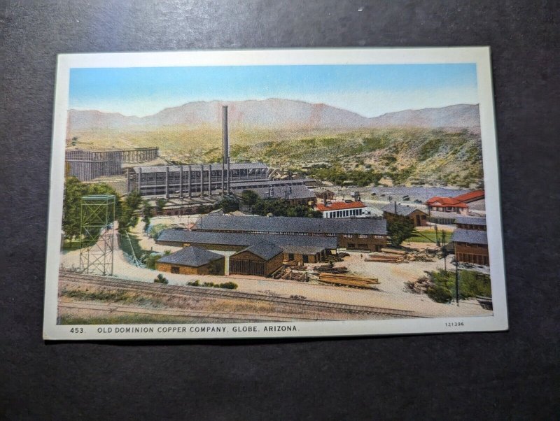 Mint USA Postcard Old Dominion Copper Company Globe AZ Arizona
