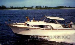 Greetings Center Barnstead, NH USA Speed Boat, Unused light wear close to gra...