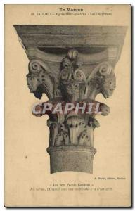 Old Postcard En Morvan Saulieu Church Saint Andoche The Capitals The seven de...