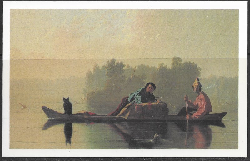 US Unused. Fur traders descending the Missouri.  UX147.  Nice.