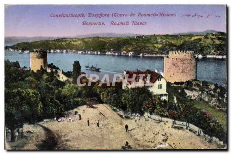 Postcard Old Bosphorus Constantinople Roumeli Hissar Tours