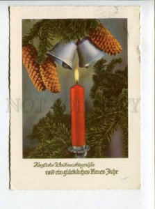 422670 GERMANY 1961 year NEW YEAR candles ADVERTISING Schwandorf RPPC