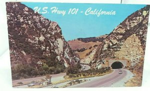 Postcard Gaviota Pass US Highway 101 California 1968 Los Angeles - San Francisco