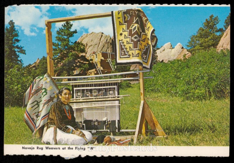 Navajo Rug Weavers at the Flying W