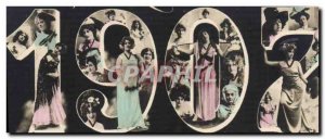 Old Postcard Fantasy Flowers Year 1907 Women